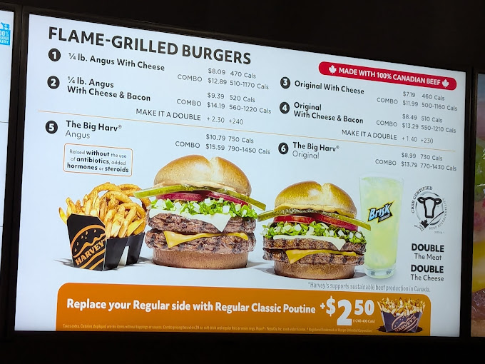 Harvey's Canada: Updated Menu and Prices for 2025 6 Harvey's canada