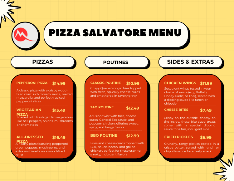 Our Top Choices at Pizza Salvatore