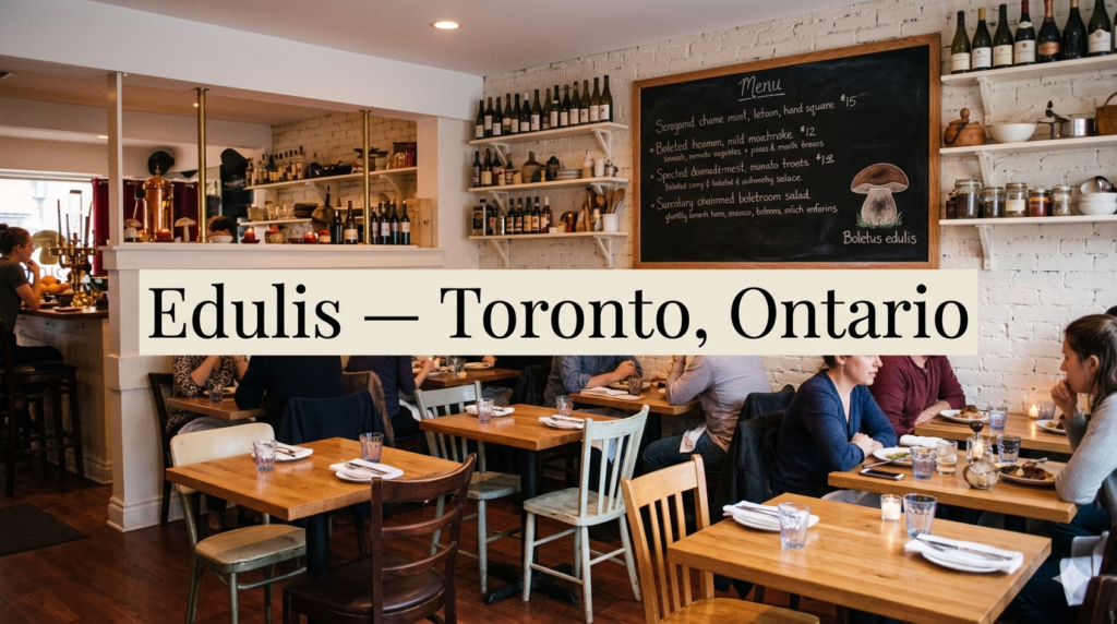 Edulis — Toronto, Ontario | Menu | Prices | Reservation 3 Edulis — Toronto, Ontario | Menu | Prices | Reservation